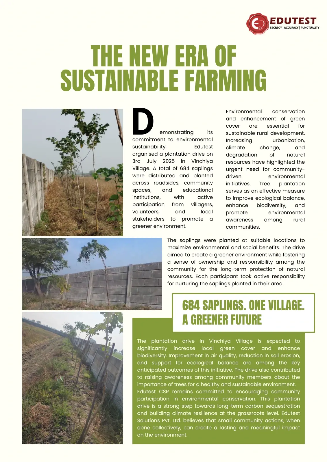 The New Ara of Sustainability Farming